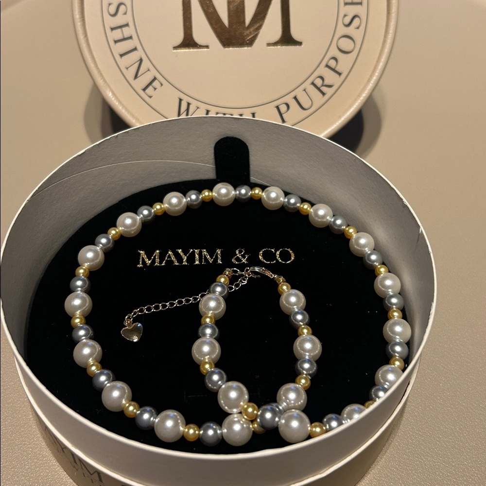 Crystal Candy Pearl Necklace